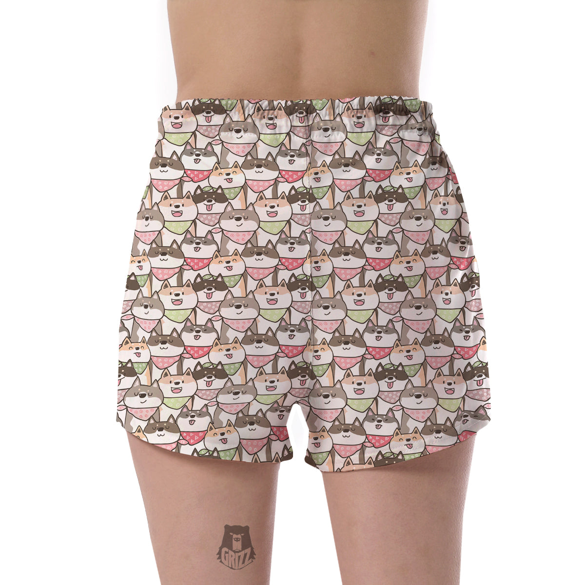 Shiba Inu Dog Pupppy Print Pattern Women's Shorts-grizzshop