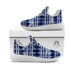 Shibori Indigo Dye Print White Athletic Shoes-grizzshop