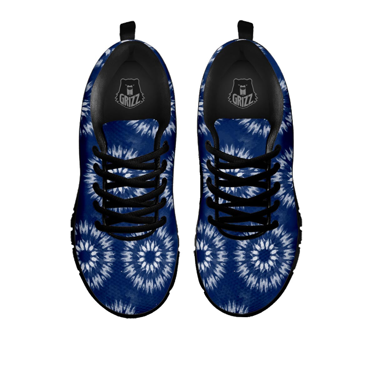 Shibori Print Pattern Black Sneaker-grizzshop