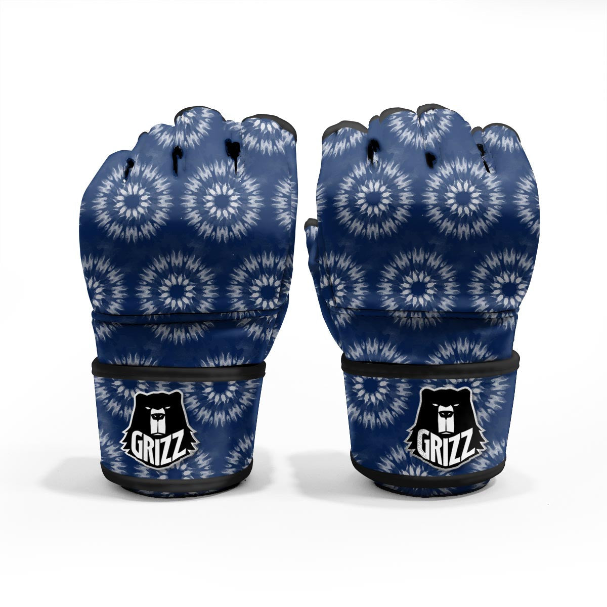 Shibori Print Pattern MMA Gloves-grizzshop