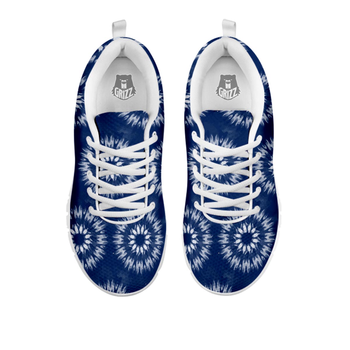 Shibori Print Pattern White Sneaker-grizzshop