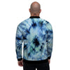 Shibori Tie Dye Print Men's Bomber Jacket-grizzshop