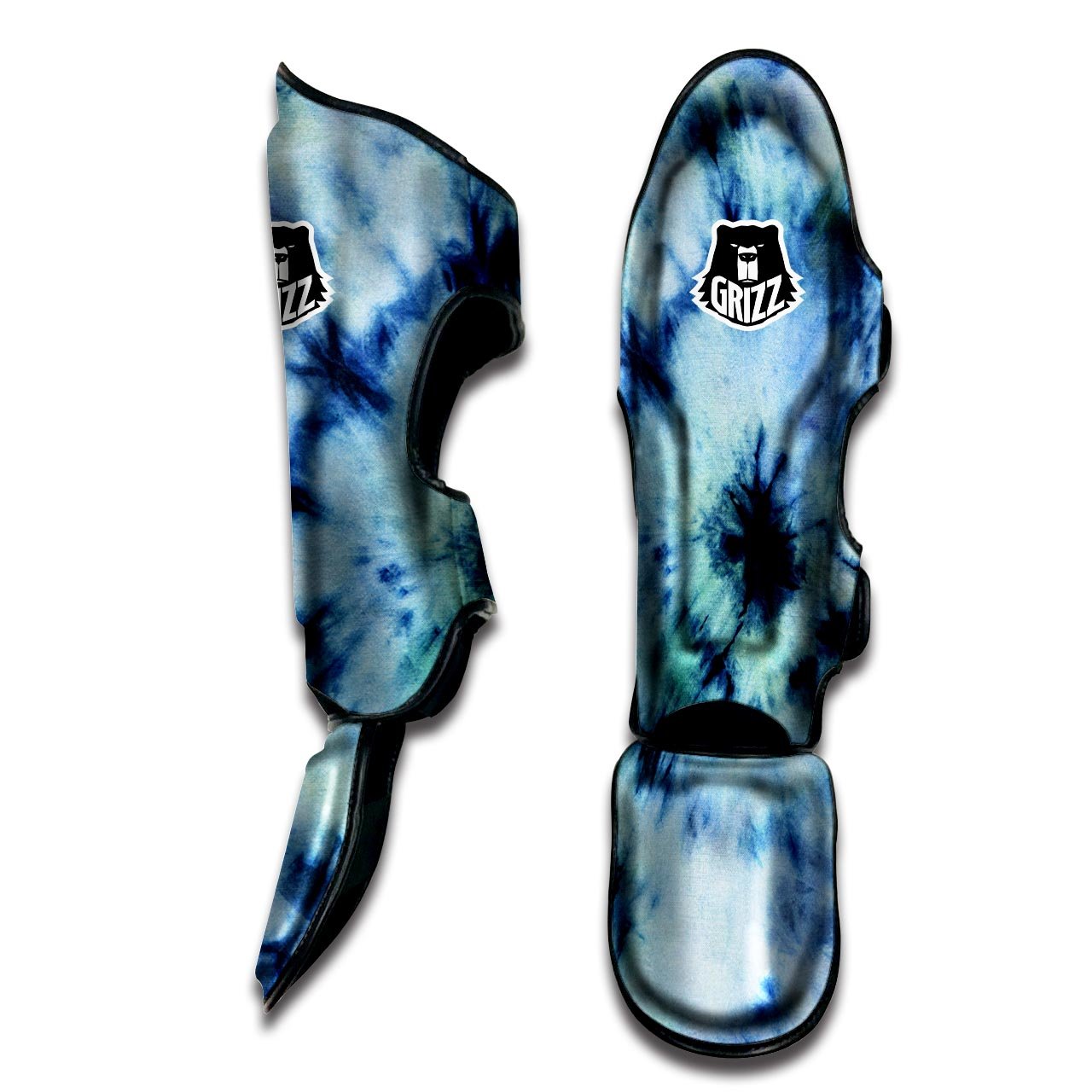 Shibori Tie Dye Print Muay Thai Shin Guards-grizzshop