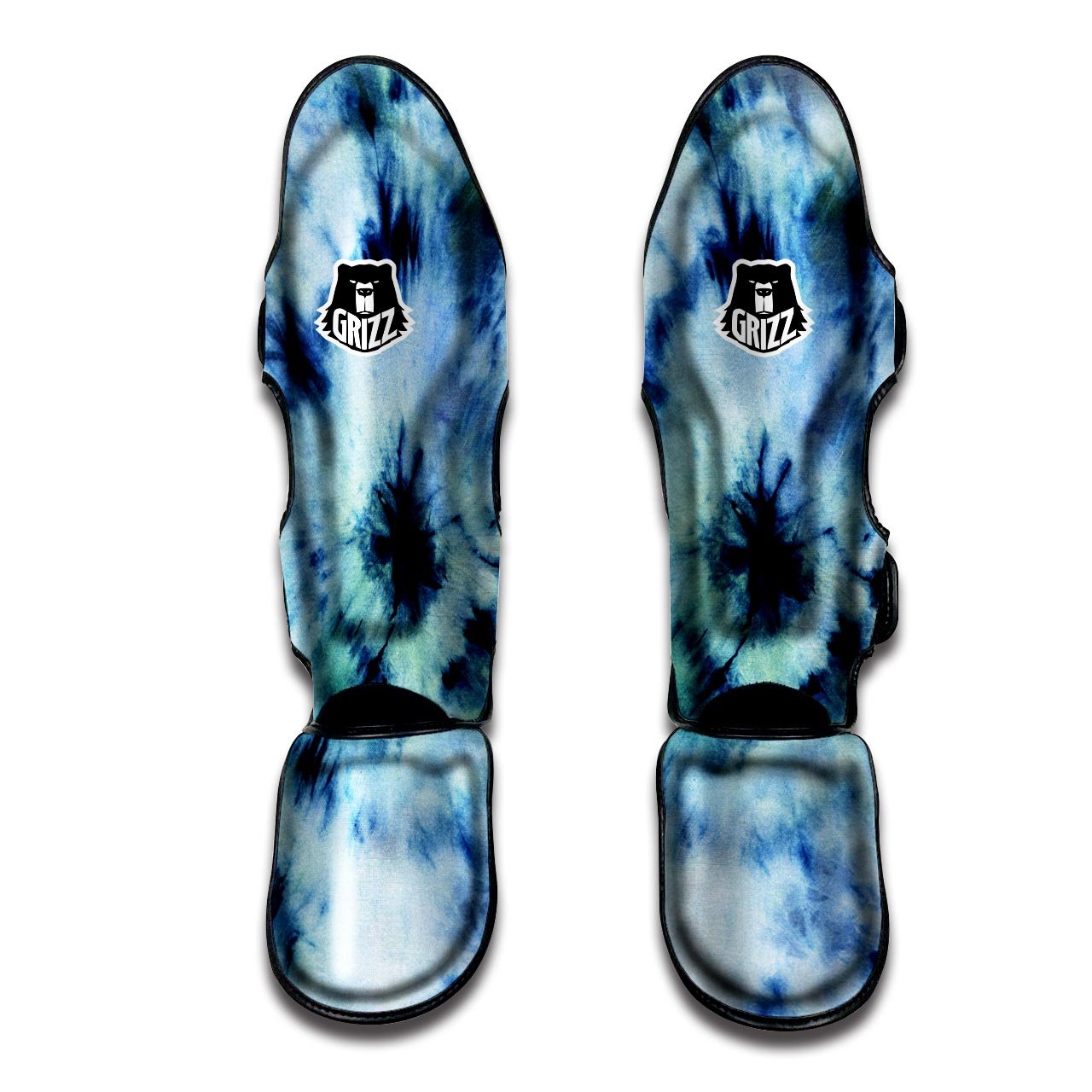 Shibori Tie Dye Print Muay Thai Shin Guards-grizzshop