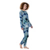 Shibori Tie Dye Print Women's Pajamas-grizzshop