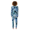 Shibori Tie Dye Print Women's Pajamas-grizzshop