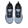 Shibori Wave Print Pattern Black Sneaker-grizzshop