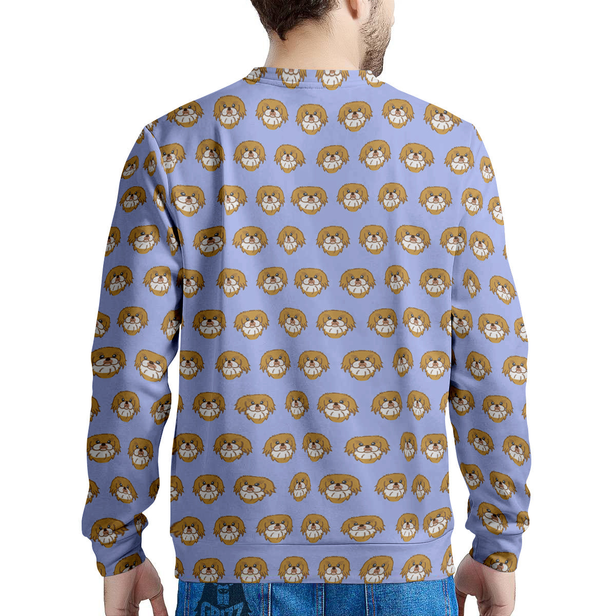 Shih Tzu Cute Print Pattern Men's Sweatshirt-grizzshop
