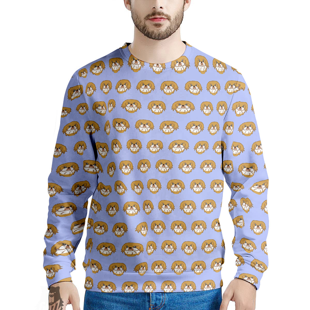 Shih Tzu Cute Print Pattern Men's Sweatshirt-grizzshop