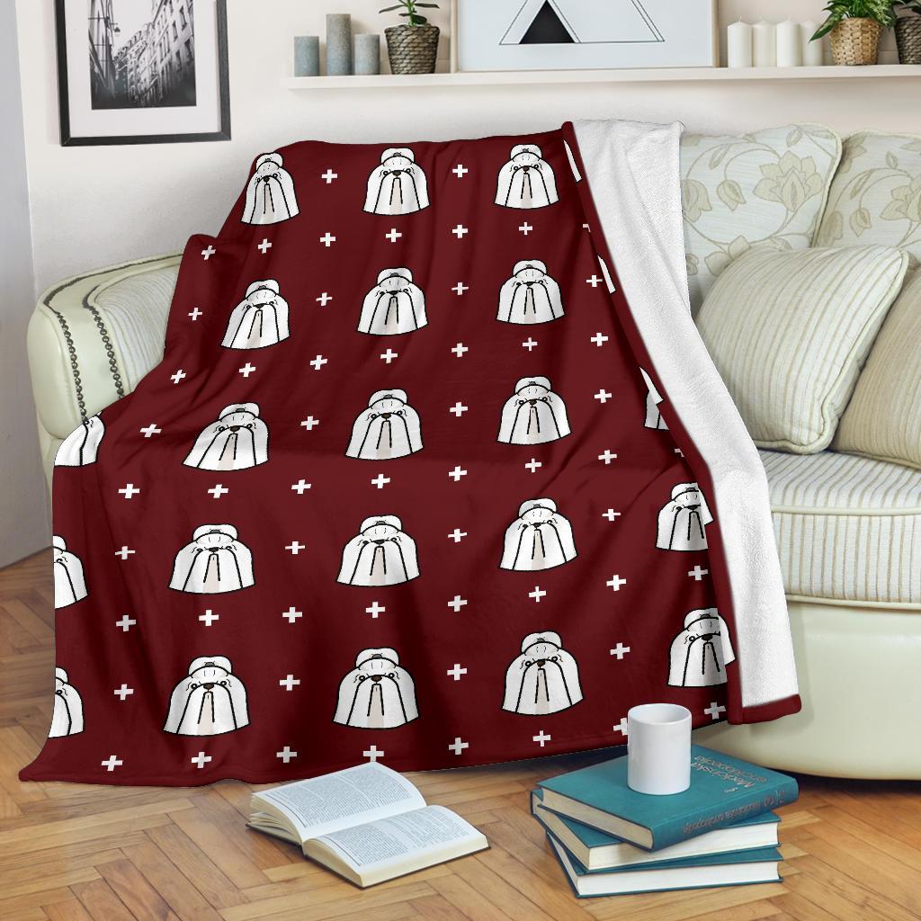 Shih Tzu Dog Pattern Print Blanket-grizzshop