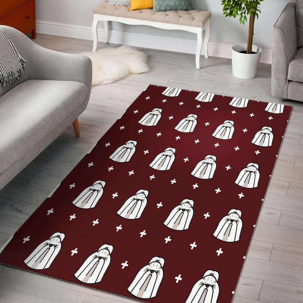 Shih Tzu Dog Pattern Print Floor Mat-grizzshop