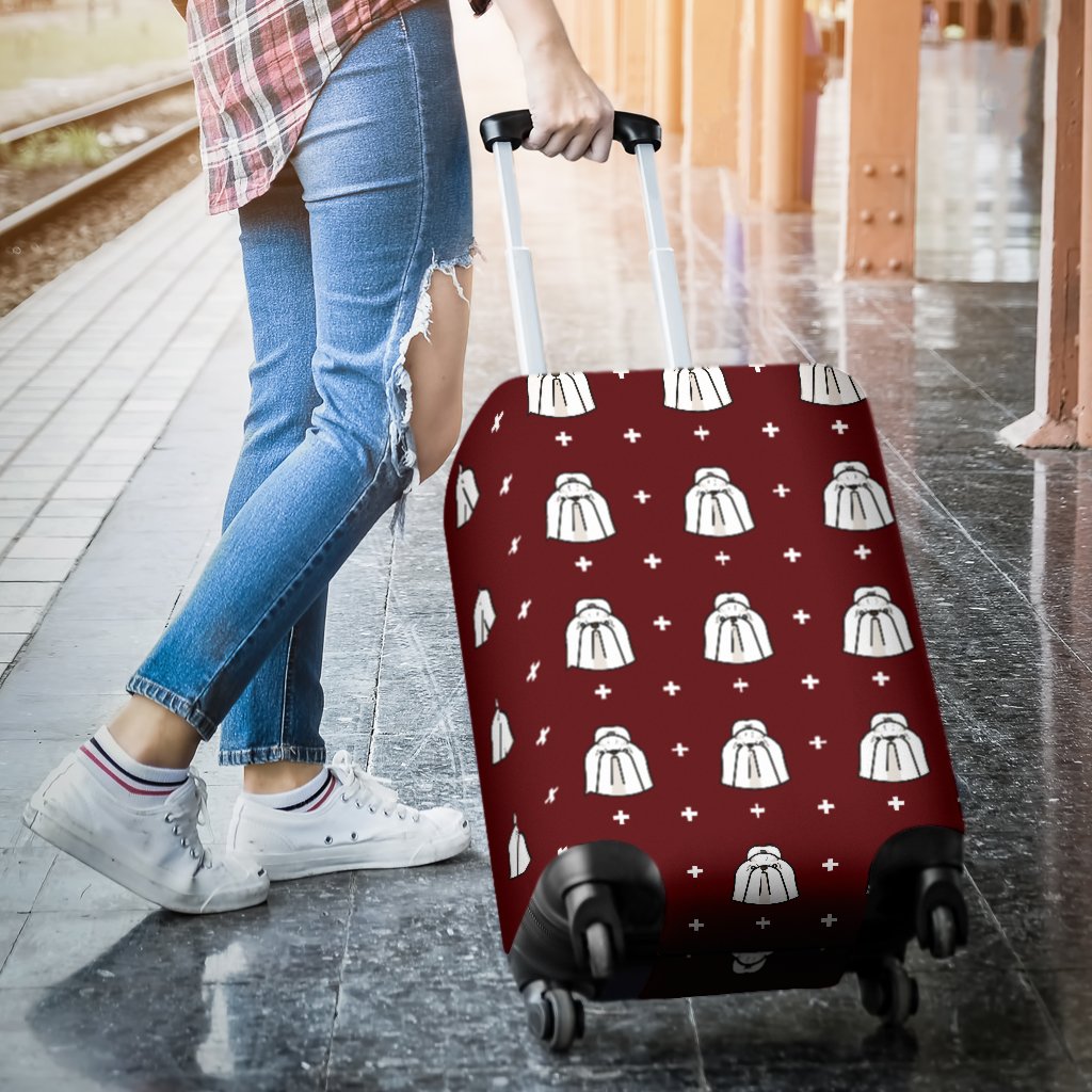 Shih Tzu Dog Pattern Print Luggage Cover Protector-grizzshop
