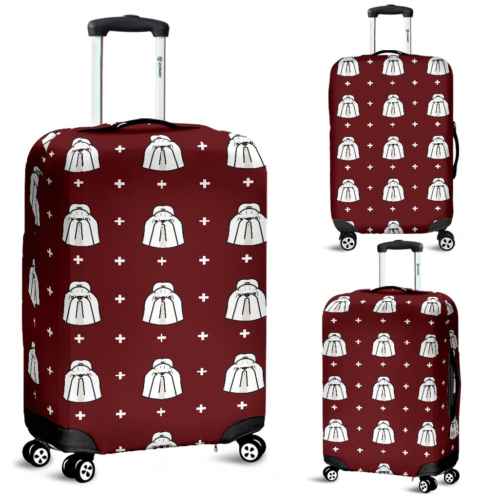 Shih Tzu Dog Pattern Print Luggage Cover Protector-grizzshop