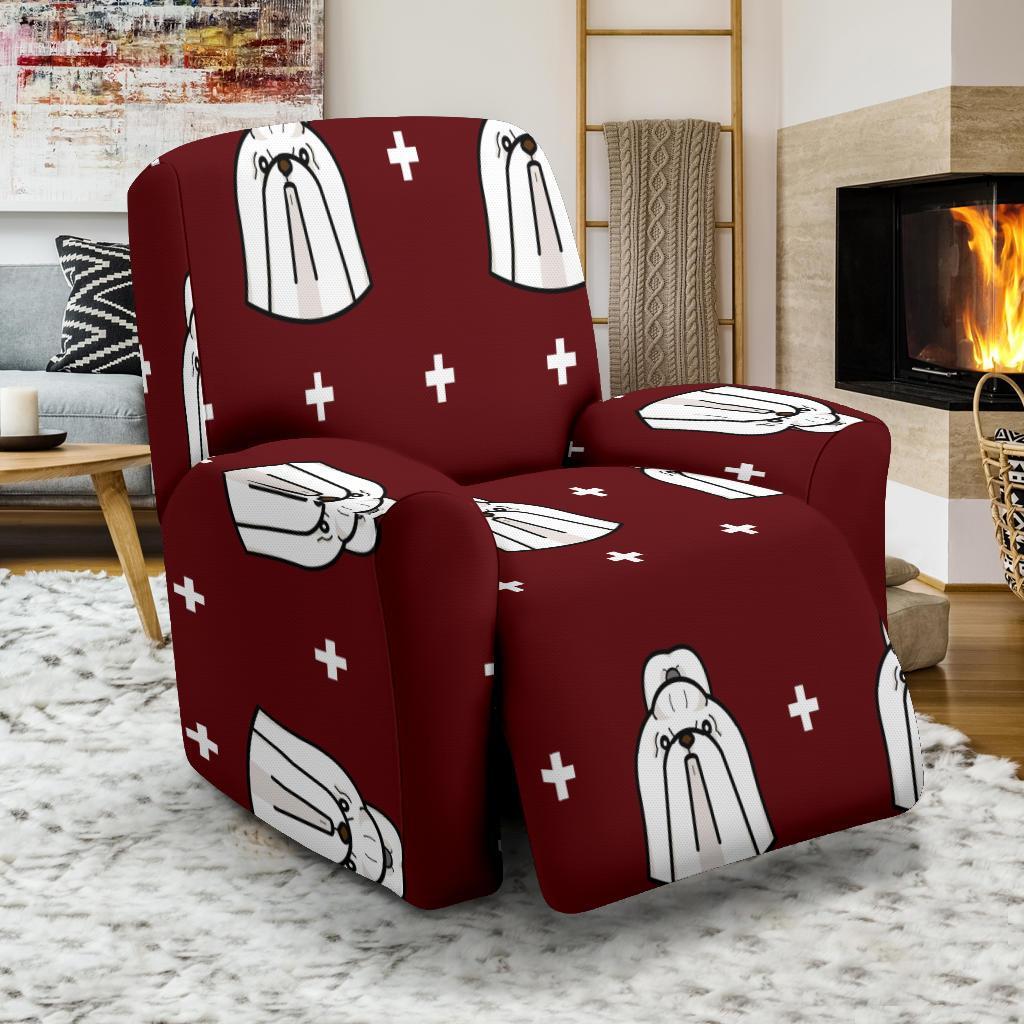 Shih Tzu Dog Pattern Print Recliner Cover-grizzshop