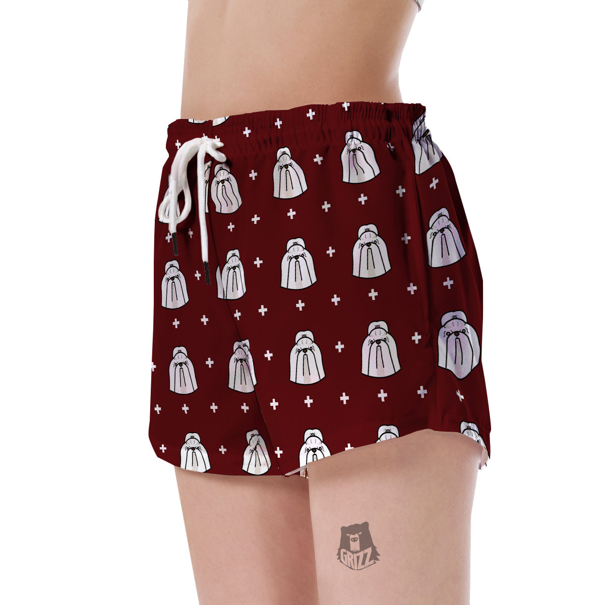 Shih Tzu Dog Pattern Print Women's Shorts-grizzshop