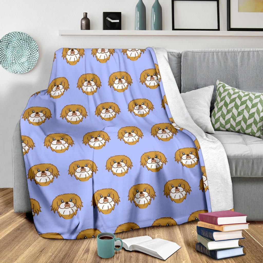 Shih Tzu Dog Print Pattern Blanket-grizzshop