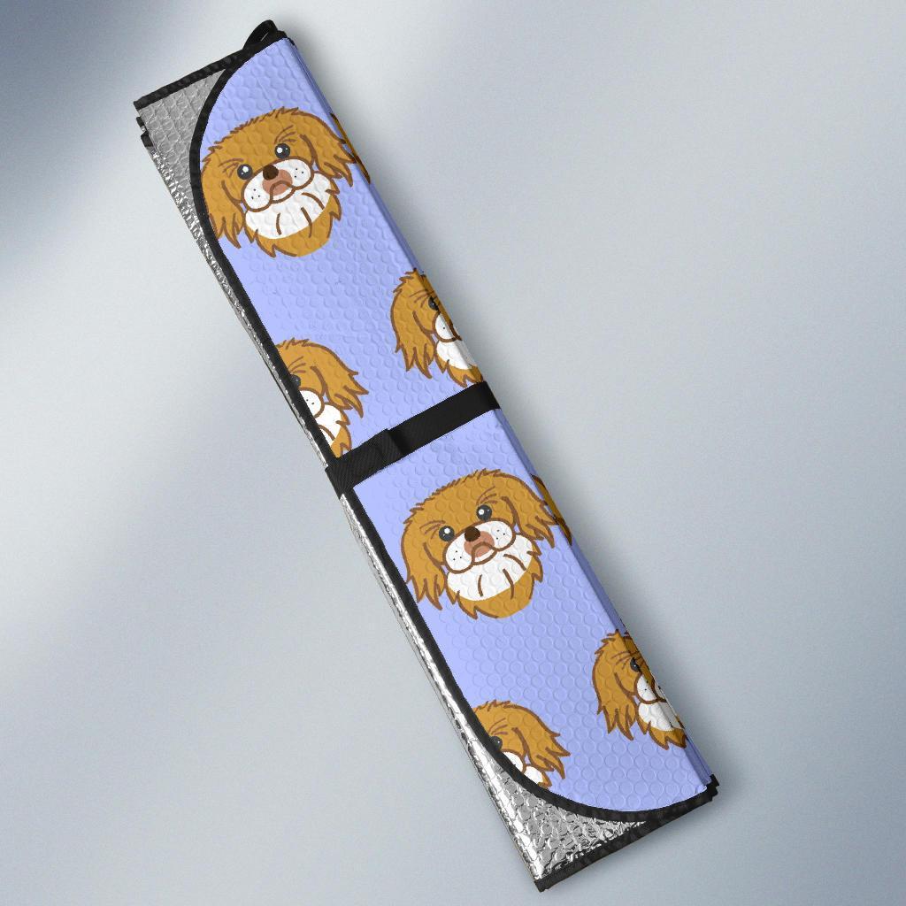 Shih Tzu Dog Print Pattern Car Sun Shade-grizzshop