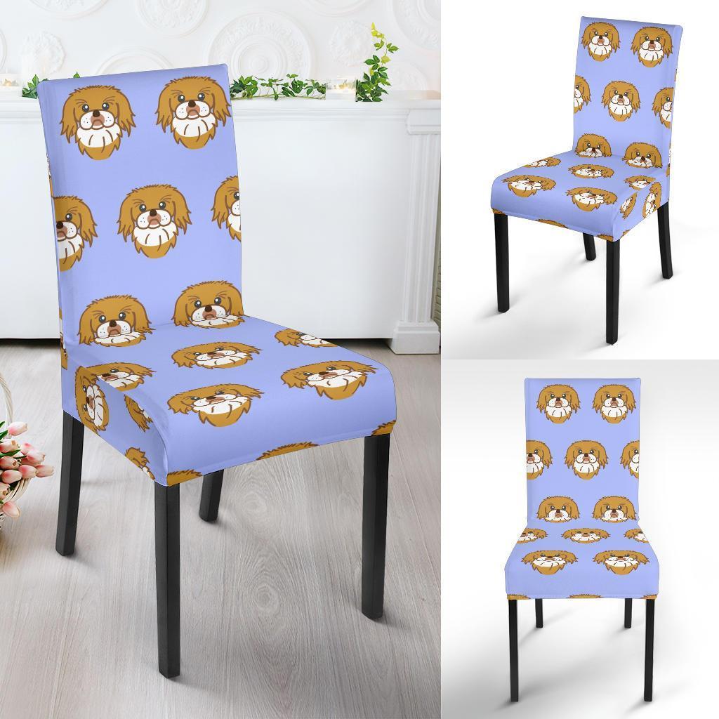 Shih Tzu Dog Print Pattern Chair Cover-grizzshop