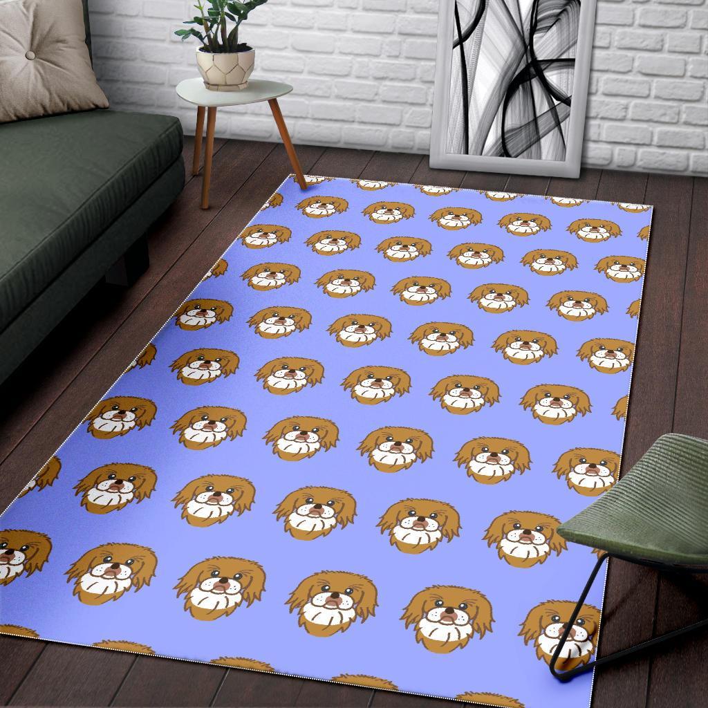 Shih Tzu Dog Print Pattern Floor Mat-grizzshop