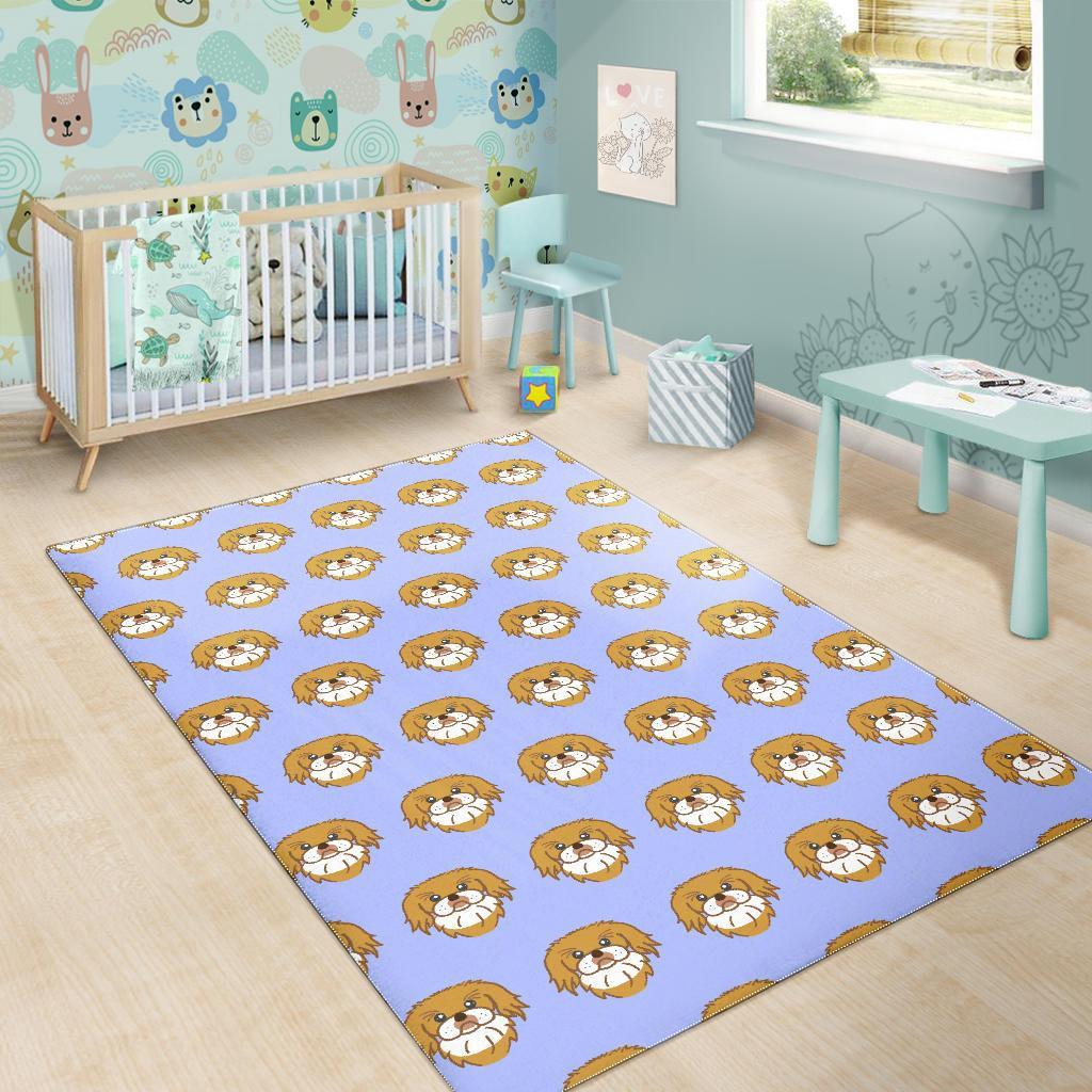 Shih Tzu Dog Print Pattern Floor Mat-grizzshop