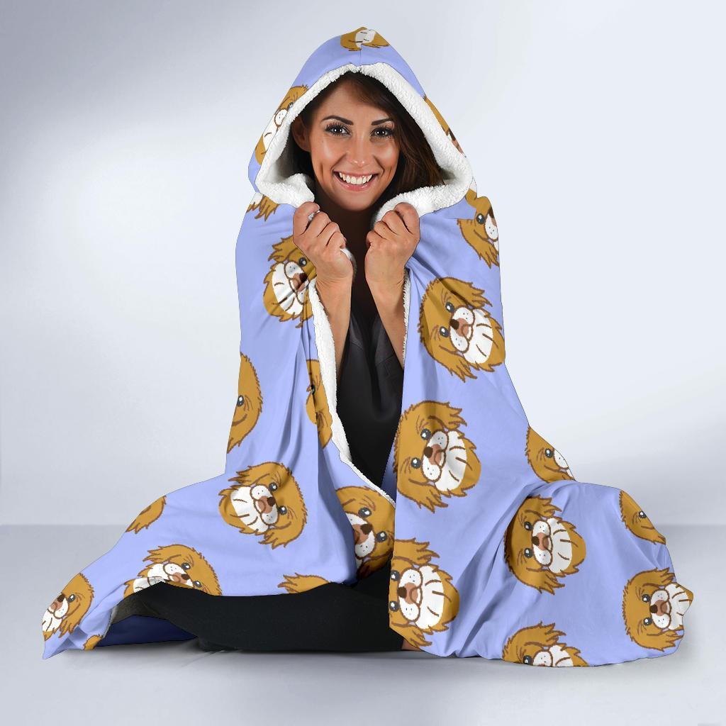 Shih Tzu Dog Print Pattern Hooded Blanket-grizzshop