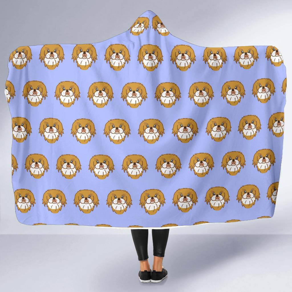 Shih Tzu Dog Print Pattern Hooded Blanket-grizzshop