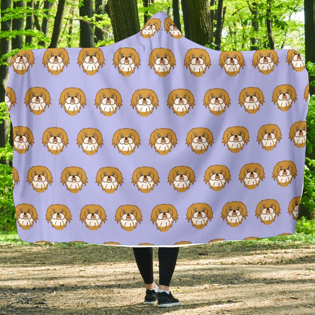 Shih Tzu Dog Print Pattern Hooded Blanket-grizzshop