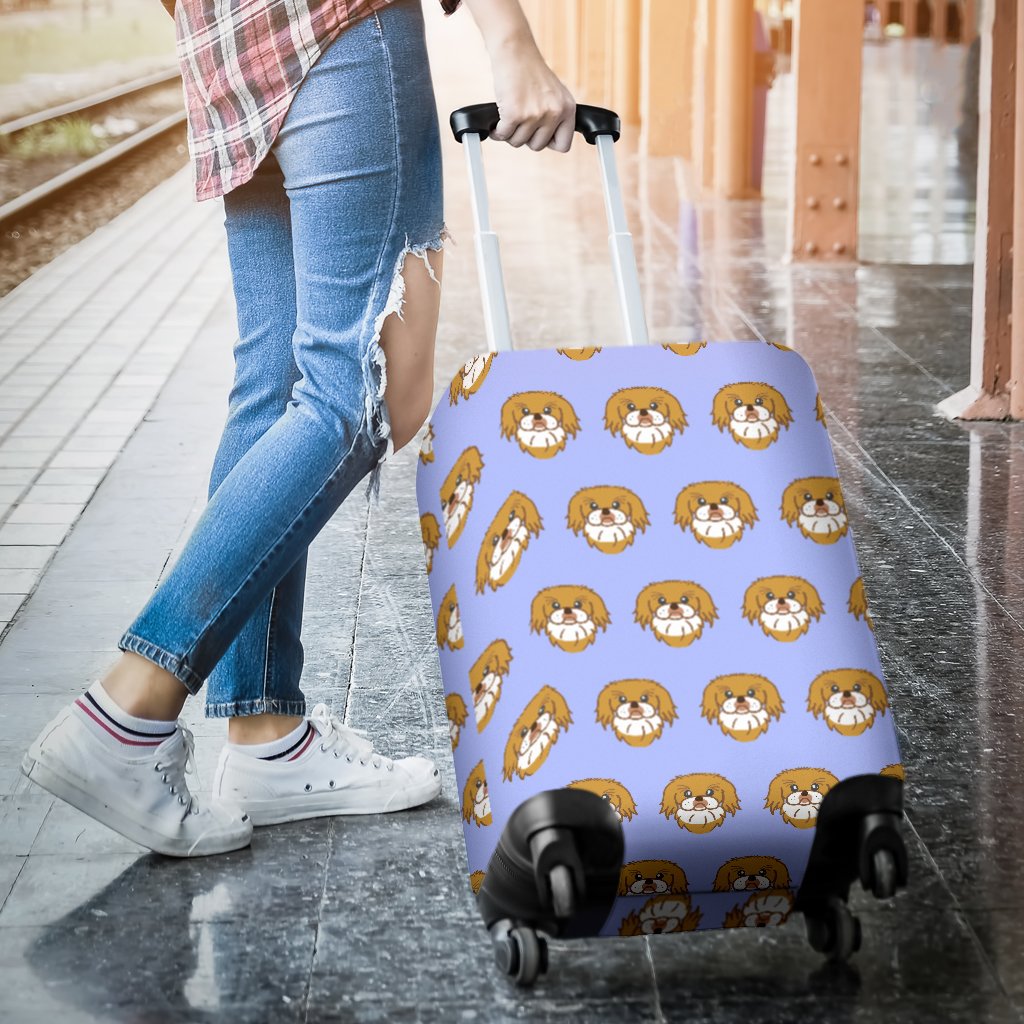 Shih Tzu Dog Print Pattern Luggage Cover Protector-grizzshop