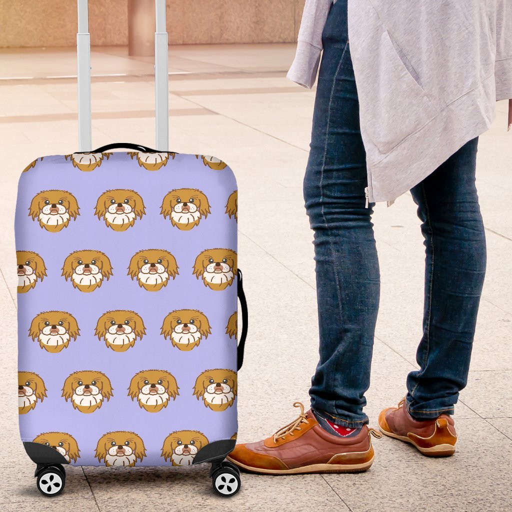 Shih Tzu Dog Print Pattern Luggage Cover Protector-grizzshop