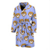 Shih Tzu Dog Print Pattern Men Long Robe-grizzshop