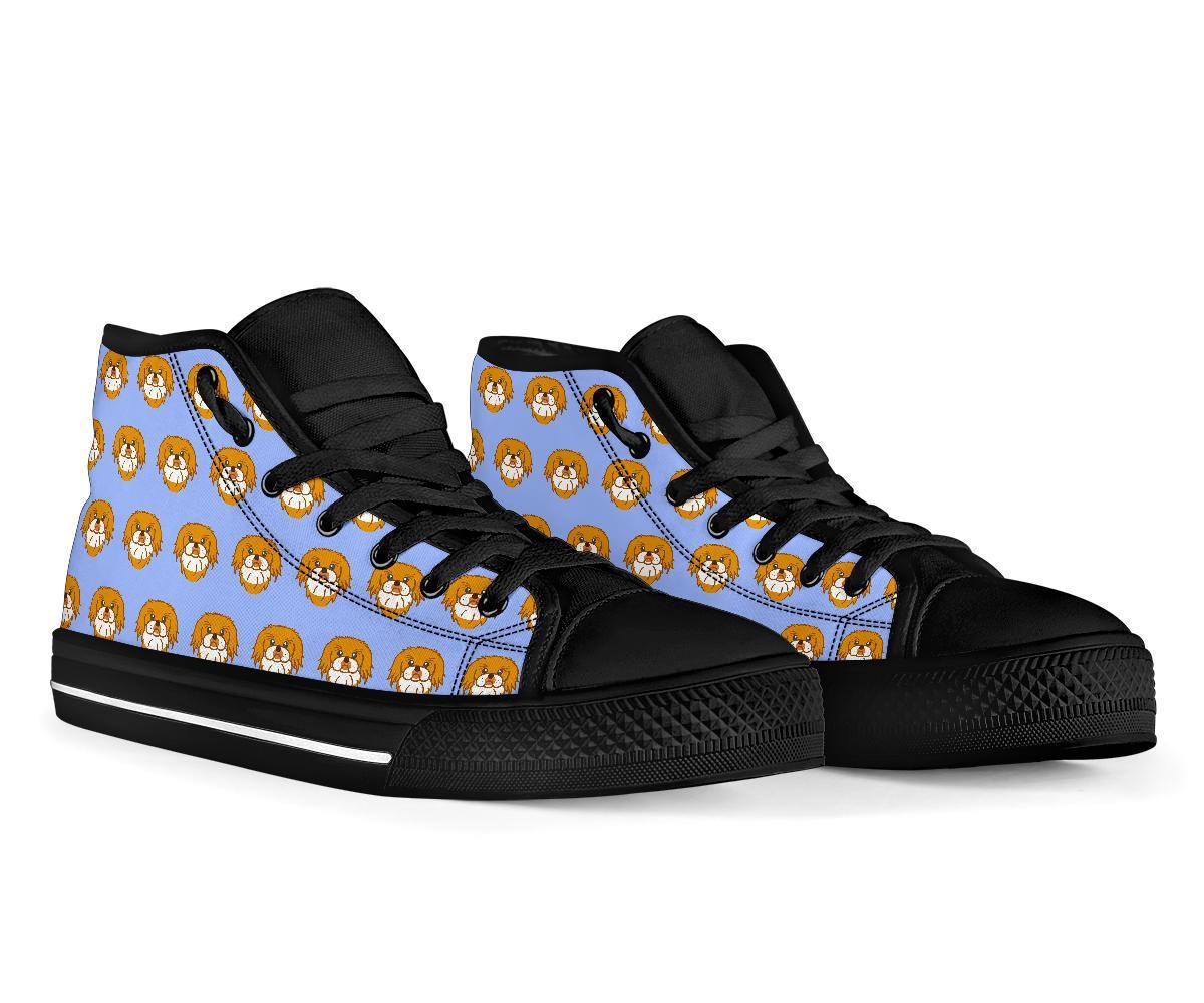 Shih Tzu Dog Print Pattern Men Women's High Top Shoes-grizzshop
