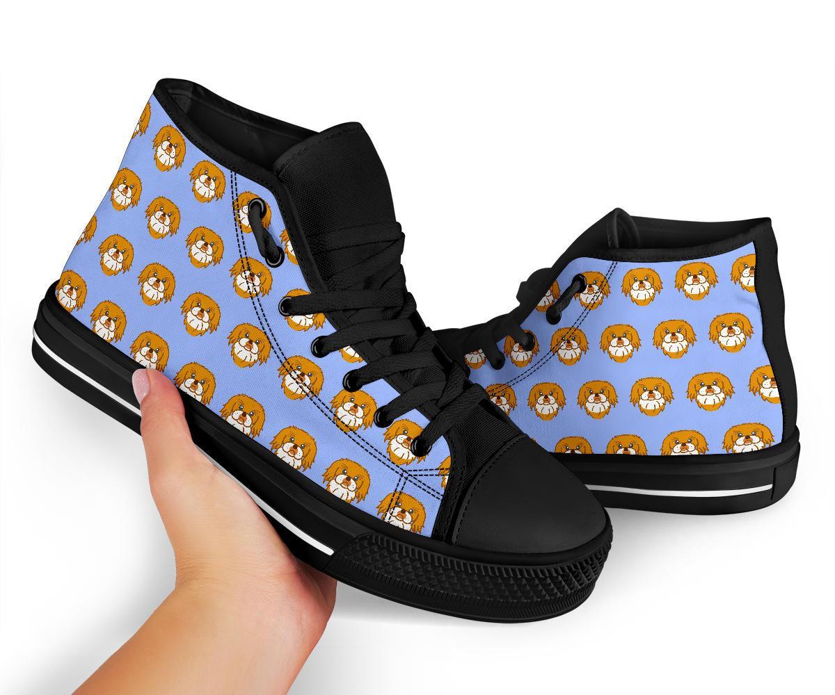 Shih Tzu Dog Print Pattern Men Women's High Top Shoes-grizzshop