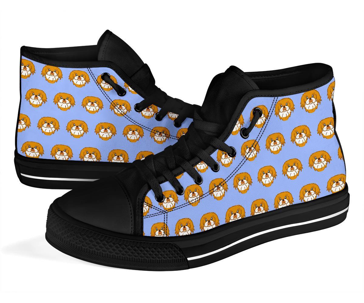 Shih Tzu Dog Print Pattern Men Women's High Top Shoes-grizzshop