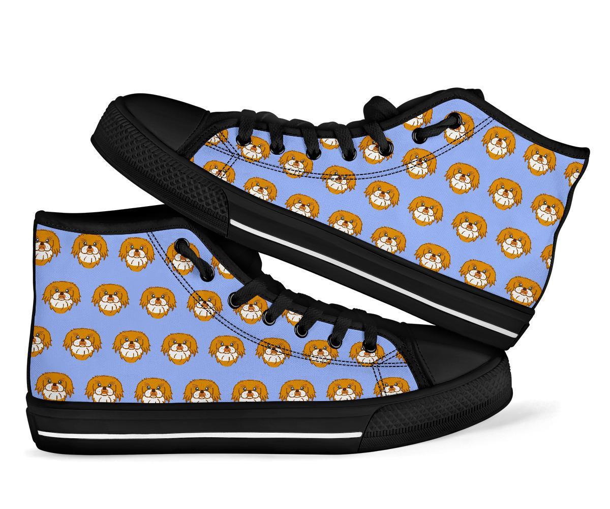 Shih Tzu Dog Print Pattern Men Women's High Top Shoes-grizzshop