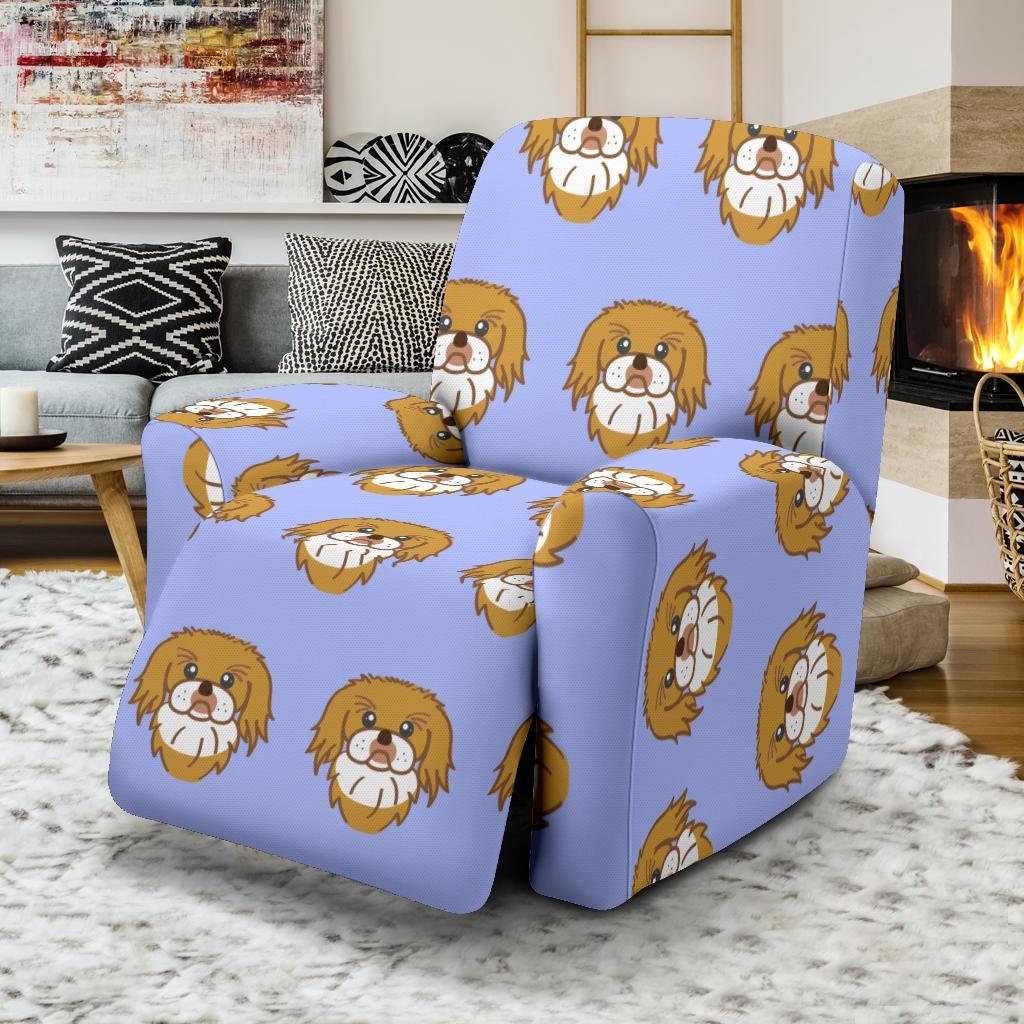 Shih Tzu Dog Print Pattern Recliner Cover-grizzshop