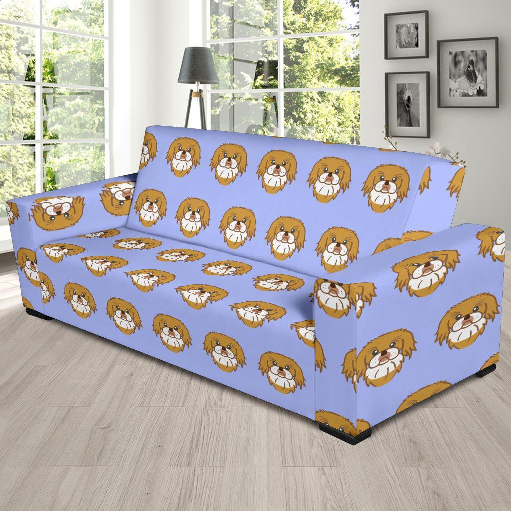 Shih Tzu Dog Print Pattern Sofa Covers-grizzshop