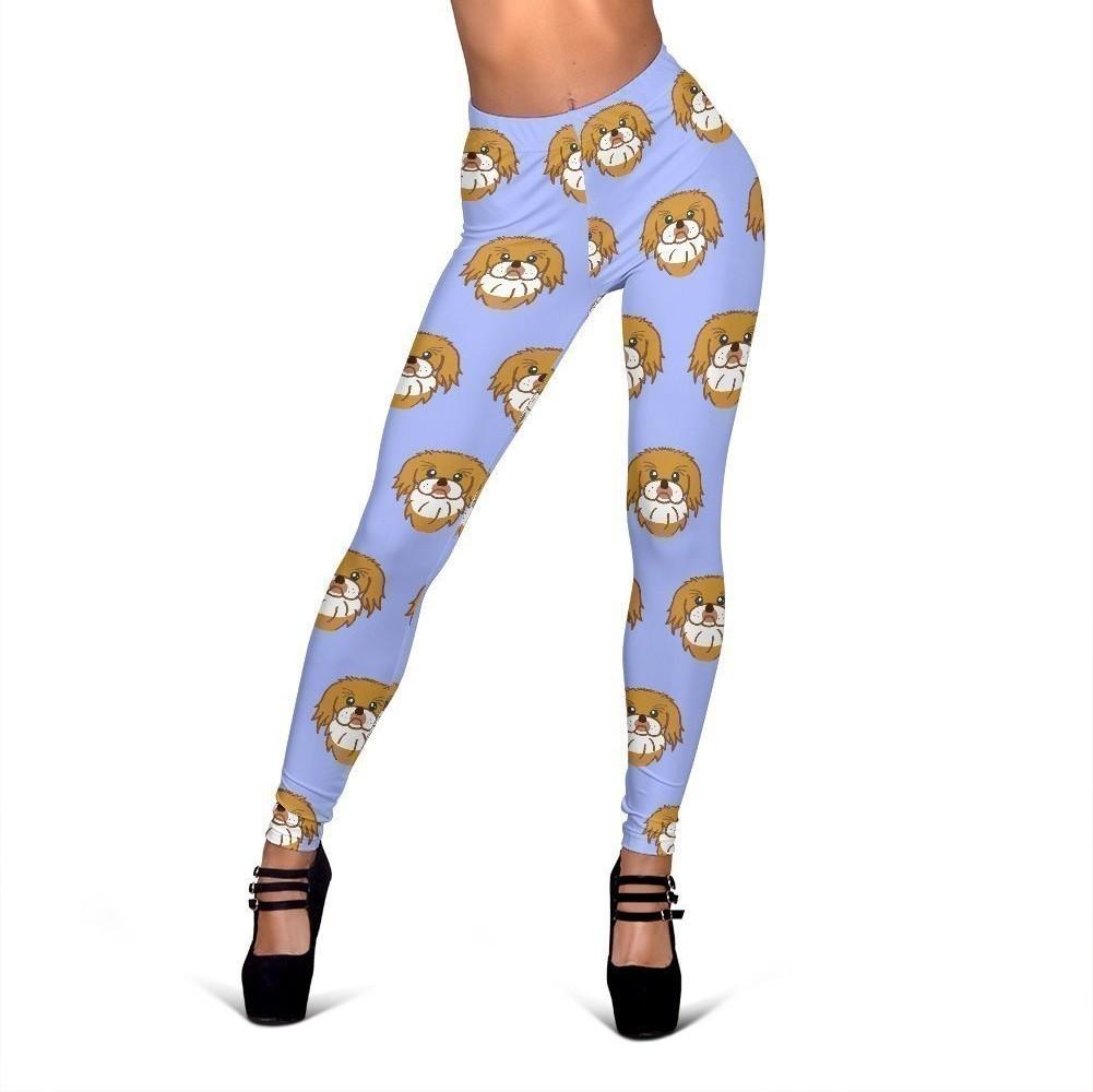 Shih Tzu Dog Print Pattern Women Leggings-grizzshop