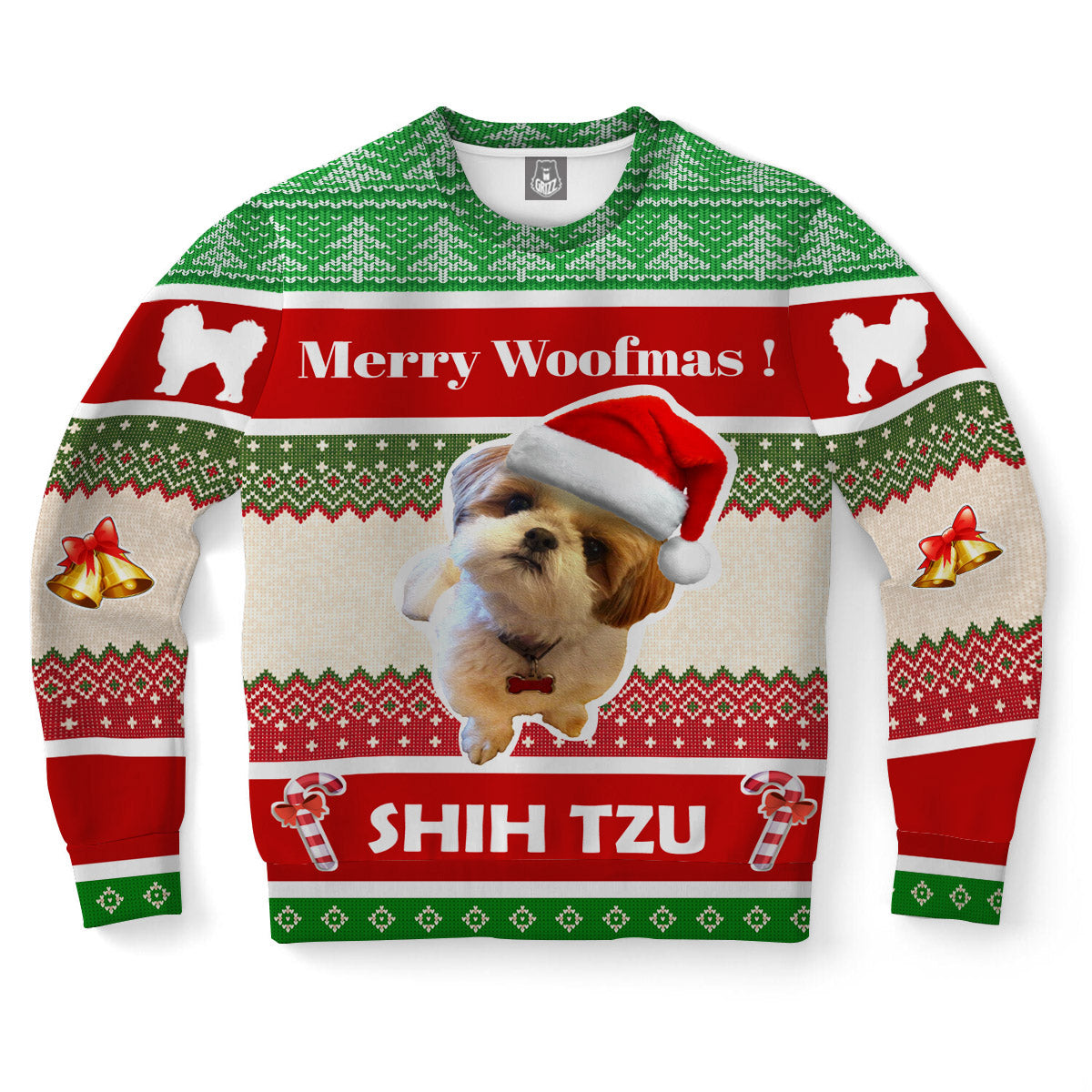 Shih Tzu Dog Ugly Christmas Sweater-grizzshop