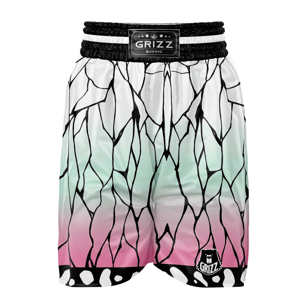 Shinobu Print Pattern Boxing Shorts-grizzshop