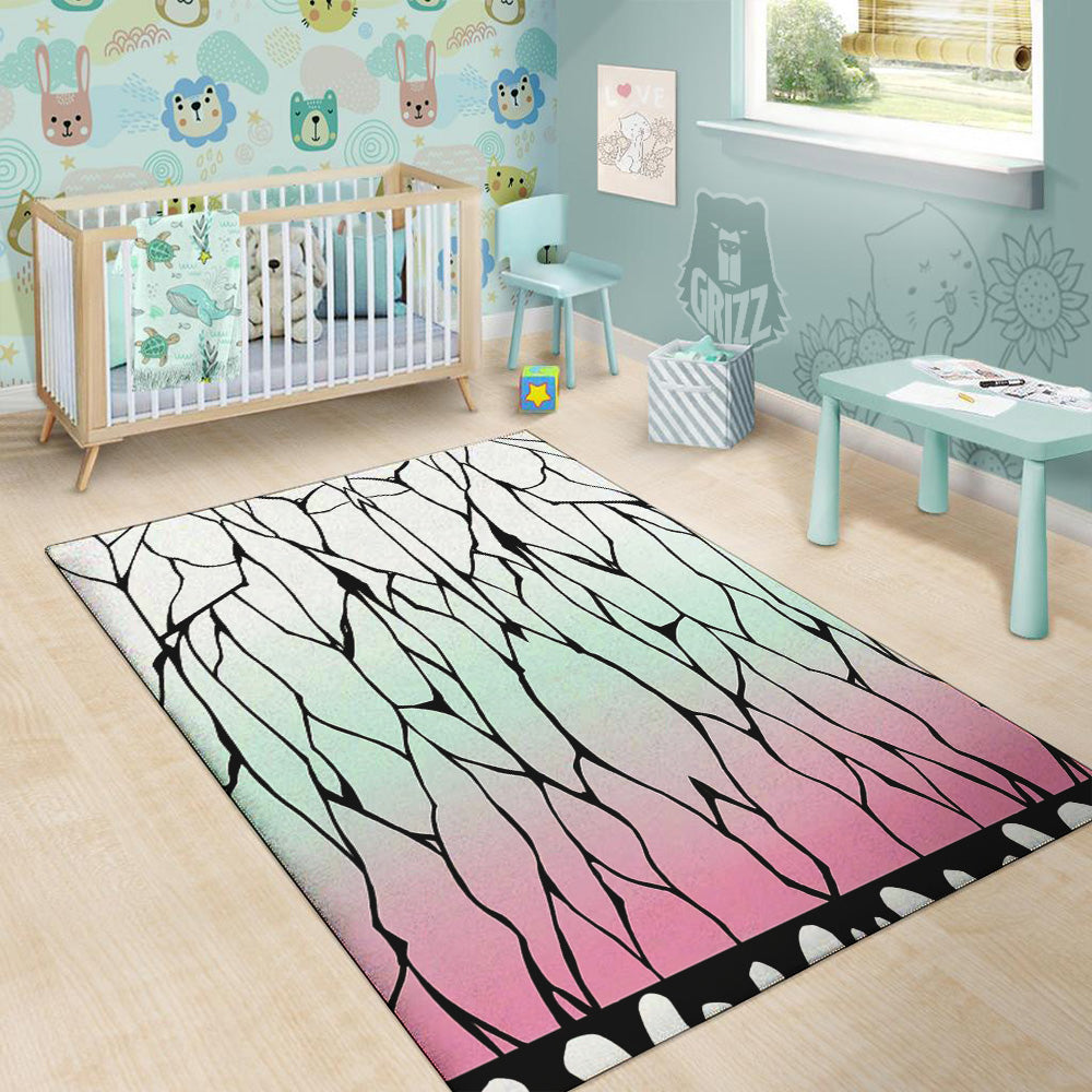 Shinobu Print Pattern Floor Mat-grizzshop