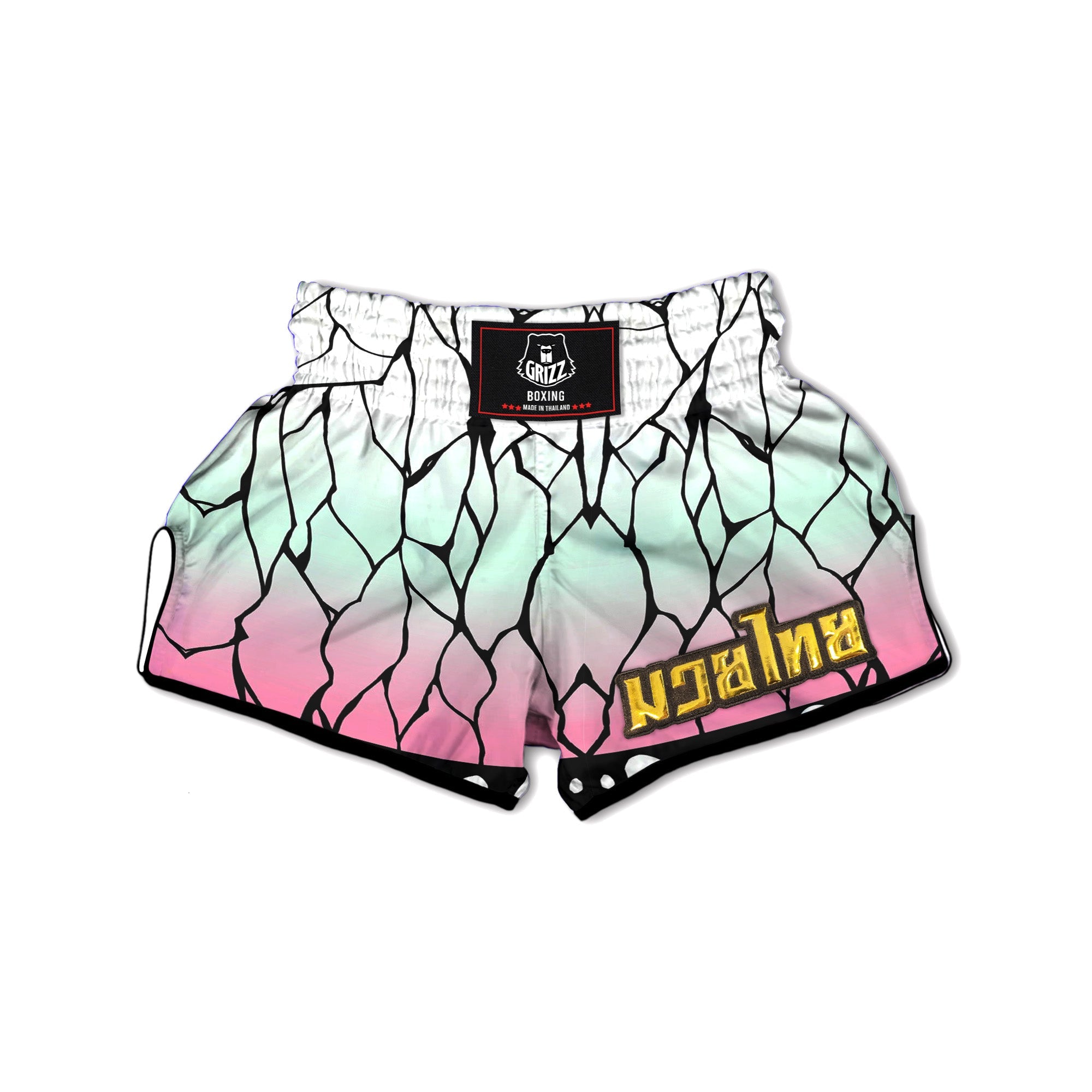 Shinobu Print Pattern Muay Thai Boxing Shorts-grizzshop