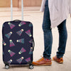 Shuttlecock Badminton Pattern Print Luggage Cover Protector-grizzshop