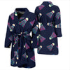 Shuttlecock Badminton Pattern Print Men Long Robe-grizzshop