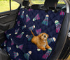 Shuttlecock Badminton Pattern Print Pet Car Seat Cover-grizzshop