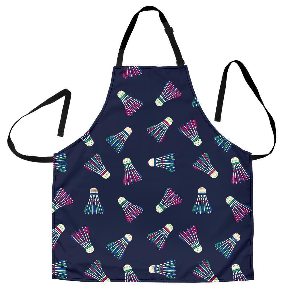 Shuttlecock Badminton Pattern Print Women's Apron-grizzshop