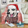 Siberian Husky Christmas Print Blanket-grizzshop