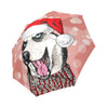 Siberian Husky Christmas Print Foldable Umbrella-grizzshop