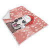 Siberian Husky Christmas Print Throw Blanket-grizzshop