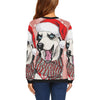 Siberian Husky Christmas Print Women Crewneck Sweatshirt-grizzshop