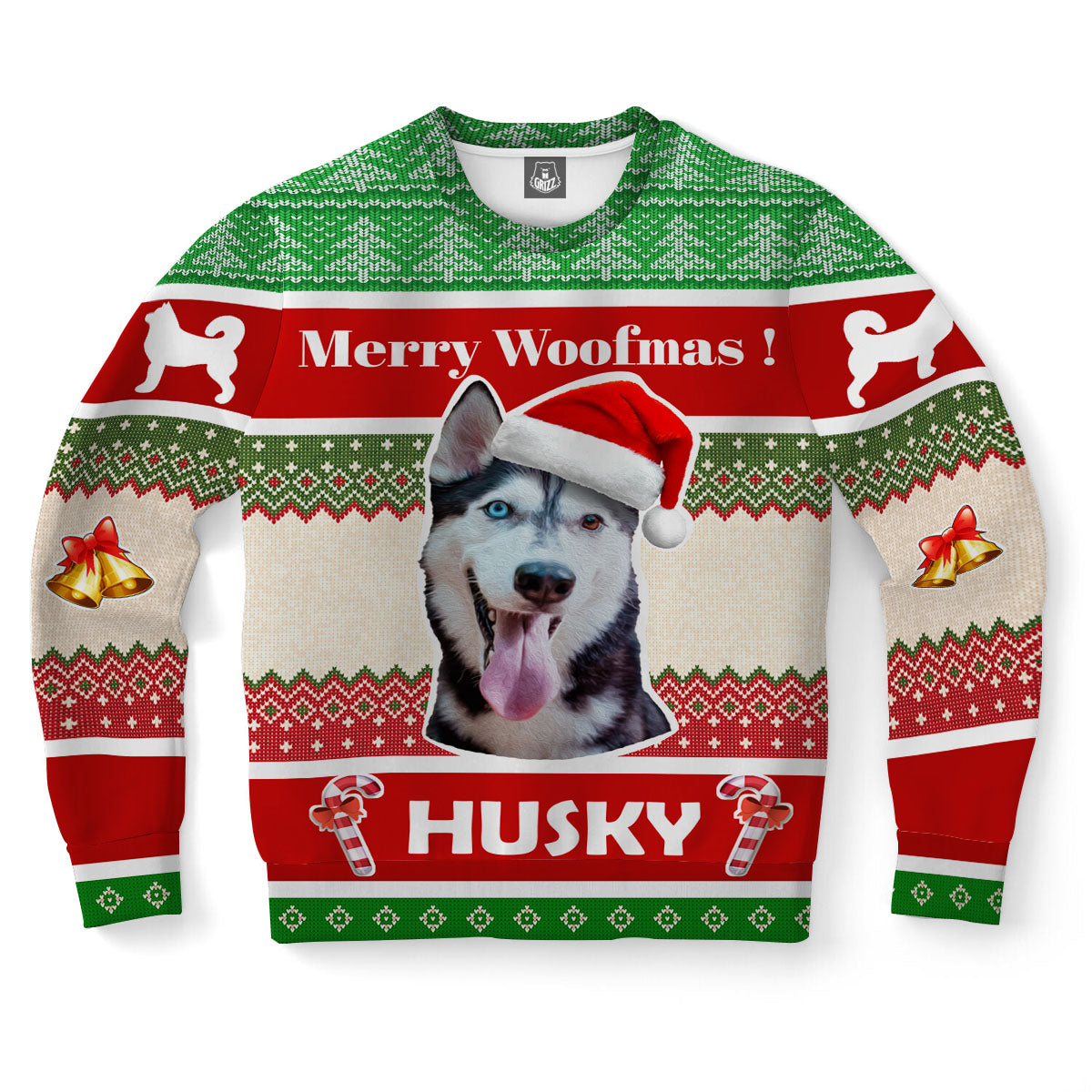Siberian Husky Dog Ugly Christmas Sweater-grizzshop